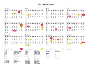 Vacances 2022 Calendrier Scolaires Belgique