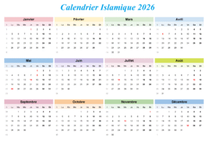Calendrier Lunaire 2026 Musulman